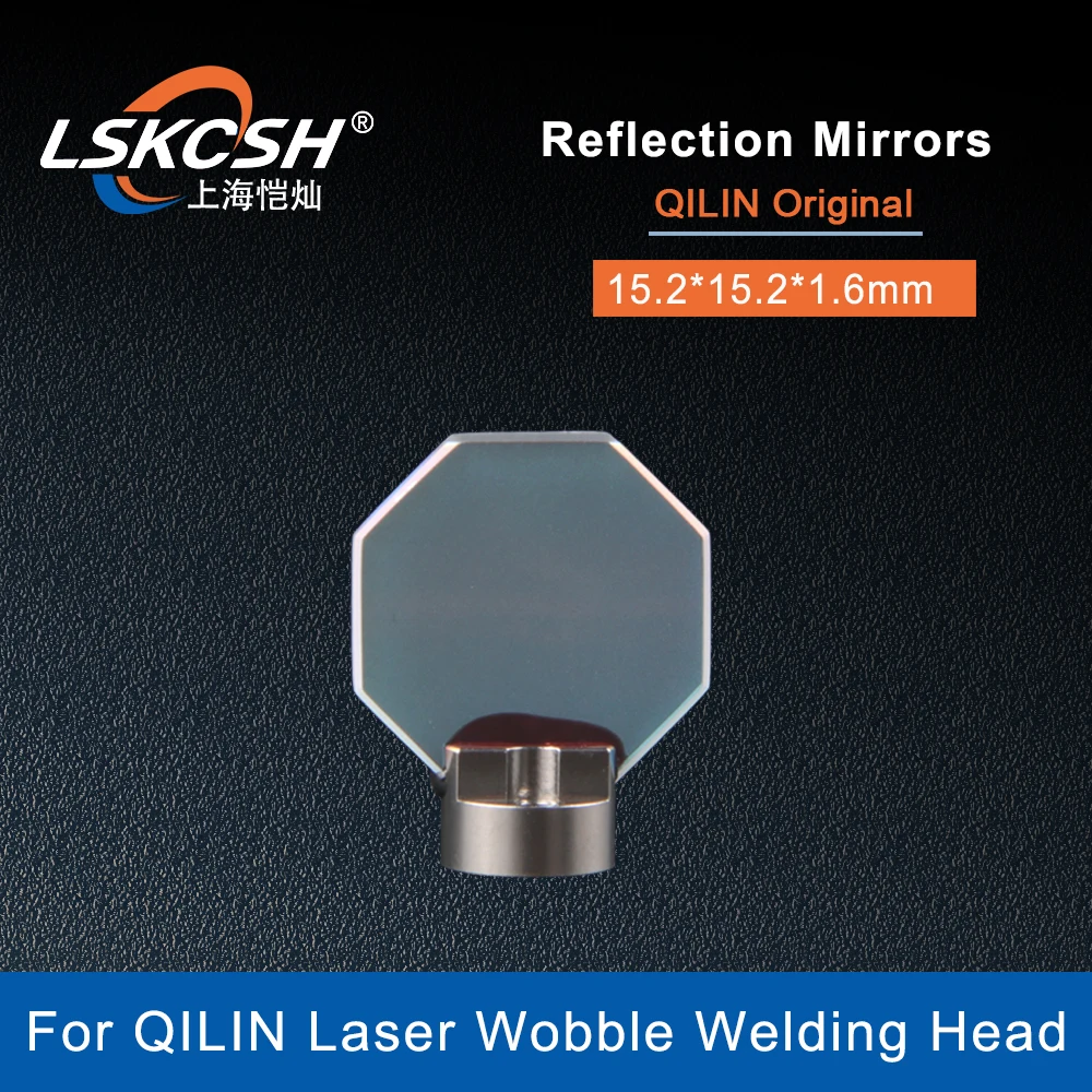 Imagem -02 - Lskcsh Laser Lente Reflexiva Reflexão Espelhos Wobble Soldagem Cabeça 15.2*15.2*1.6 mm