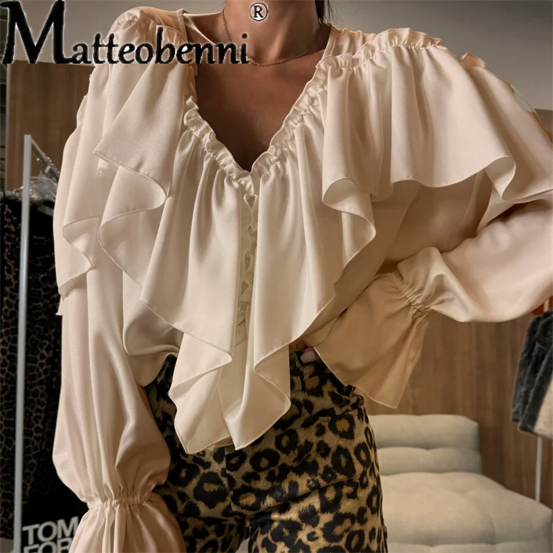 

Fashion Design Style Solid Color Long Sleeve Shirt For Women 2025 Spring Autumn Elegant Office Lady Blouse Tops Casual Shirts