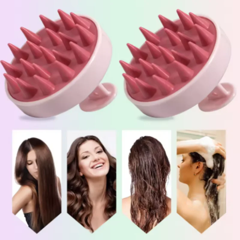 Soft Silicone Shampoo Brush Men's And Women's Scalp Massager A Gentle Shampoo Brush For Hair Care And Bathing