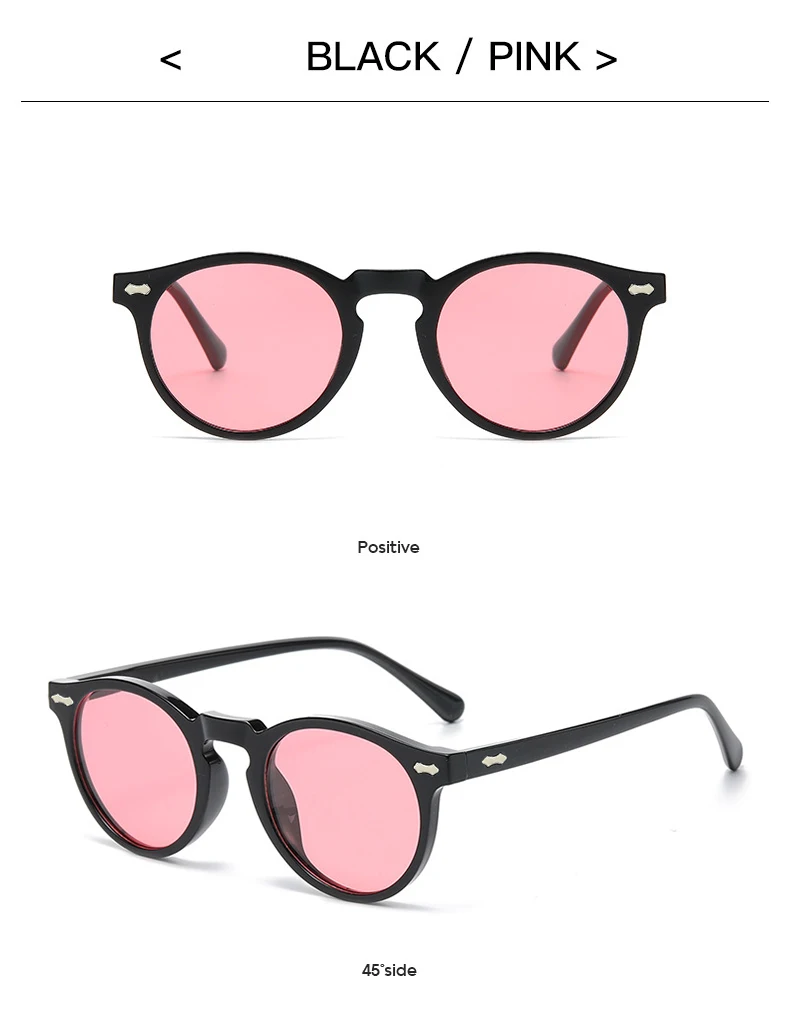 2PCS Neue Stil Von Retro Gläser Runde Mode Mita Sonnenbrille Personalisierte Sonnenbrille JH3053 – Detail 12