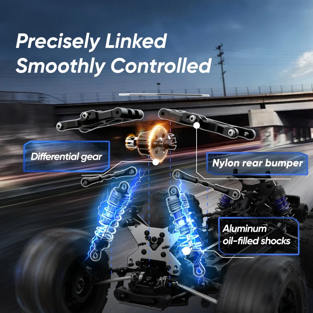 Jiusi pt14r mt14r v3 1/14 rc carro de corrida 3s bateria 4wd 80km/h motor sem escova 2.4g controle remoto de alta velocidade caminhão off-road rc