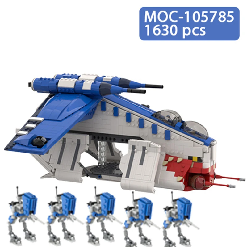 501st Shadow Legion Republic Gunship mod of set LAAT einilinst 10 حربية MOC اللبنات نموذج طائرة لعب للأولاد هدية