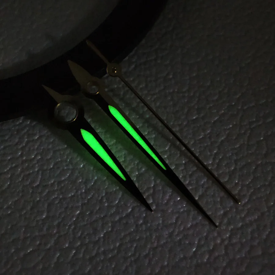 NH35 Hands Green Luminous Hands Simplicity Golden Sword Shape Hands Watch Accessories A146  For NH34 NH36 NH38 Movement