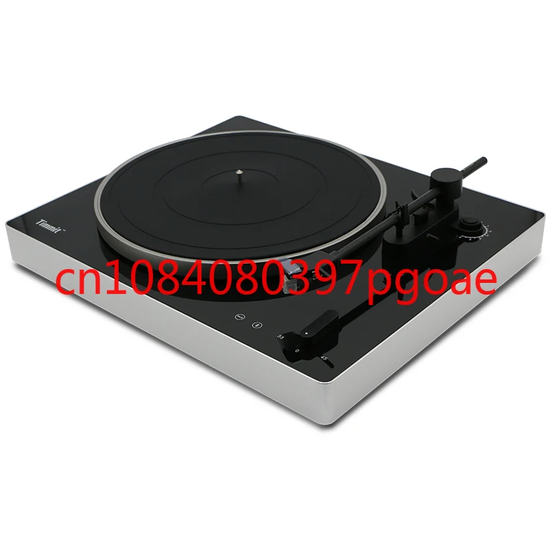 three-speed belt-drive vintage record  modern Lp  Phono  multiple black suitcase turntable player with BT USB