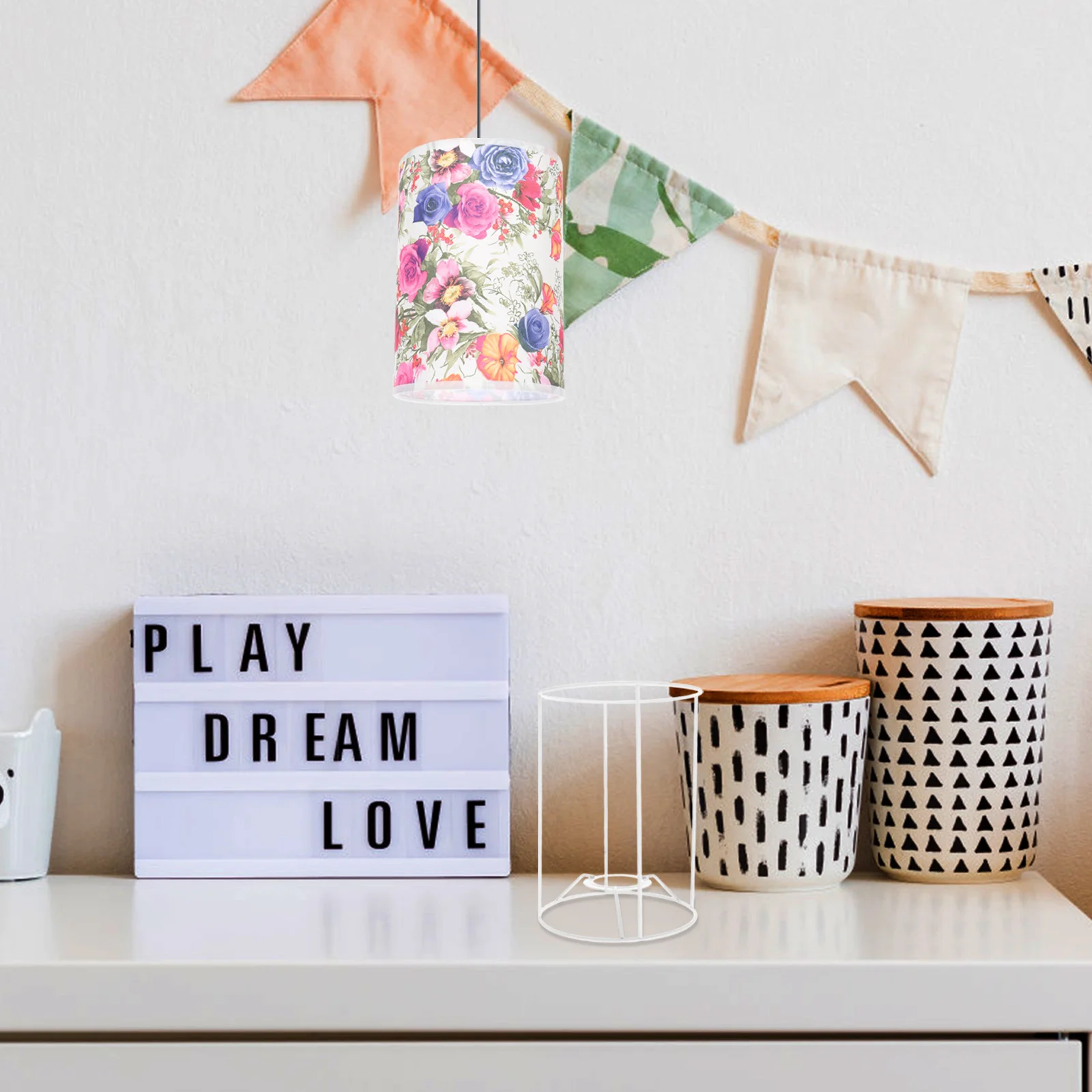 

Vintage Wire Lamp Shade Frame Iron Durable Cage Holder for DIY Table Lamp Light Bulb Guard Bulb Cage Iron Lampshade