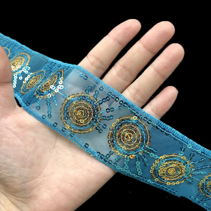 Cinta de encaje de 1 yarda, accesorios de costura, adornos de bordado para vestido, manualidades DIY