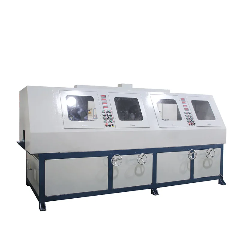 Máquina Pulidora de Tubos de Acero Inoxidable de 4 Cabezas, Máquina para Pulir Tubos Cuadrados de Acero Inoxidable a Espejo
