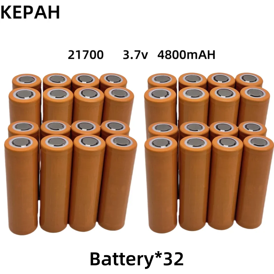 21700 NCR21700T Lithium Rechargeable Battery 4800mAh 3.7 V 40A High-discharge Battery High-drain Li-ion Battery  led flashlight