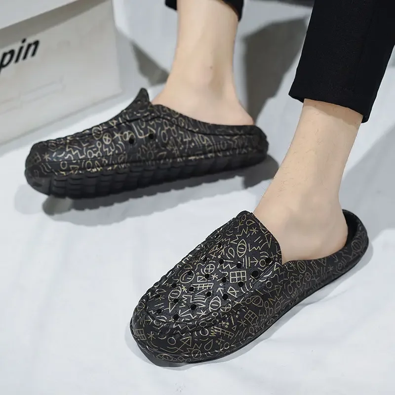 Men's Outdoor Beach Slides - EVA Casual Flat Slippers_voghion.com