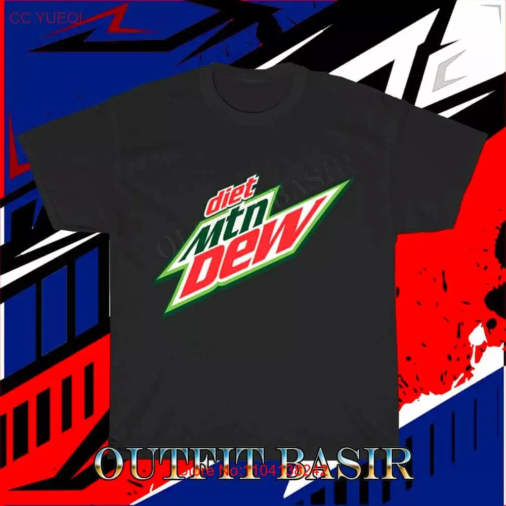 New Diet Mountain Dew Logo T-Shirt T-Shirt Funny Size S to 5XL