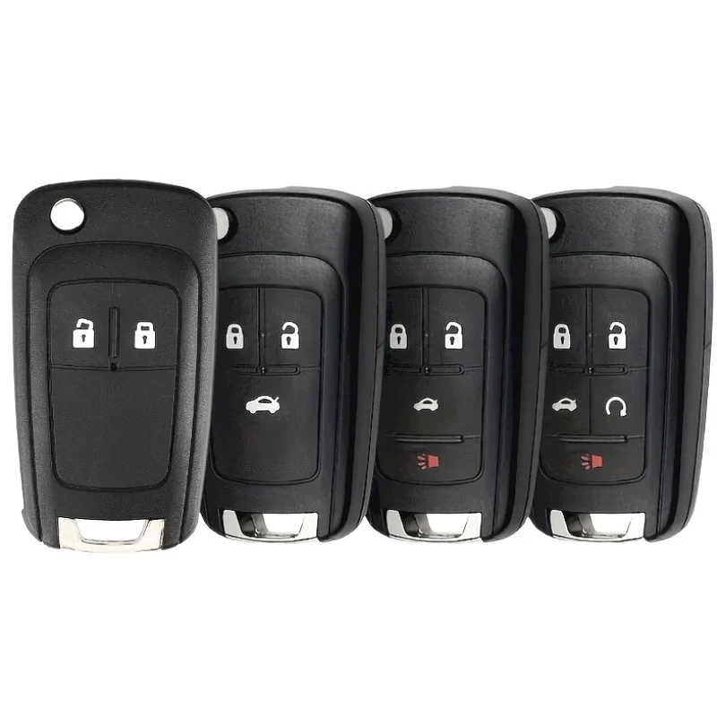 

10Pcs Car Key Case For Chevrolet Cruze Epica Lova Camaro Impala 2 3 4 5 Button Flip Folding Remote Car Key Shell HU100 Blade