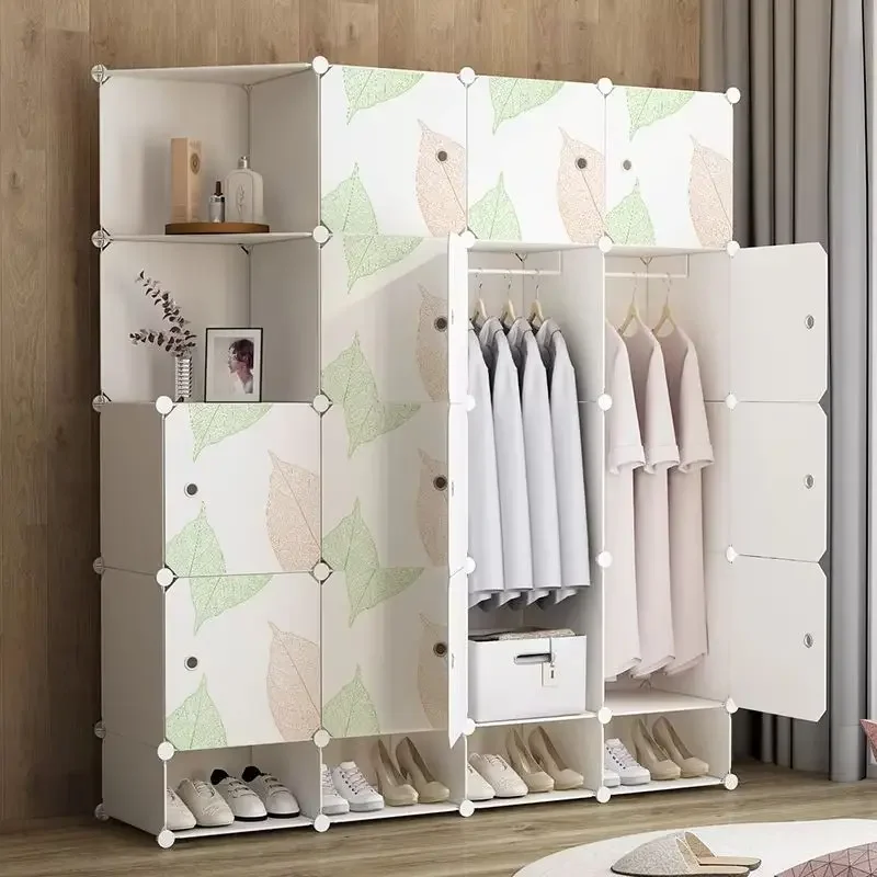 

Living Room Organizer Closet Plastic Bedroom Cube Minimalist Partitions Wardrobe Small Cheap Guarda Roupa Furniture For Room