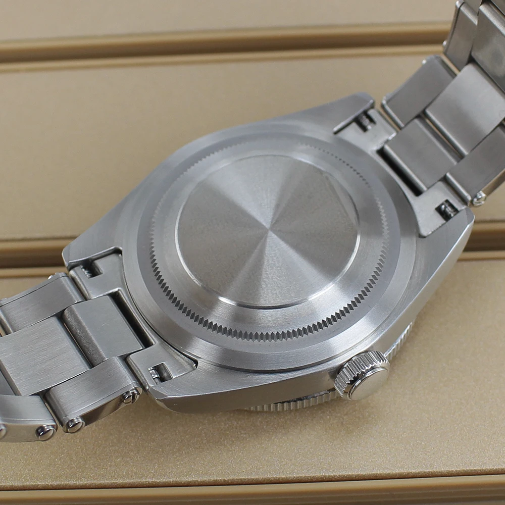 38.8mm Silver Watch Case 20mm Stainless Steel Strap With Bezel Sapphire Crystal For NH35 NH36 NH34 4R36 Movement Watch Accessory