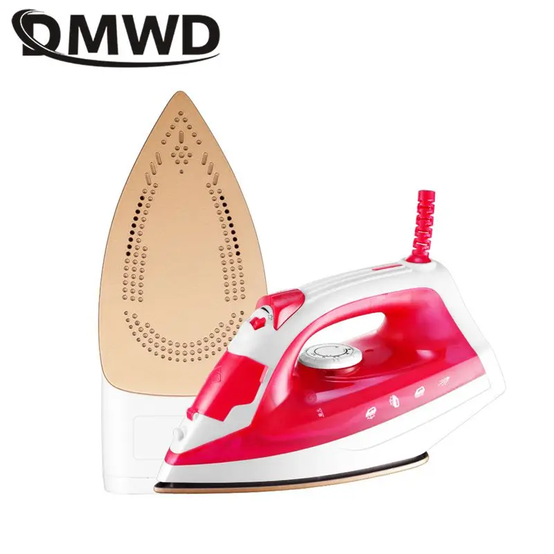 1200W Household Handheld Steam Iron 5-Speed temperature control Wet & Dry Iron PTFE coating soleplate Laundry Wrinkle Removal