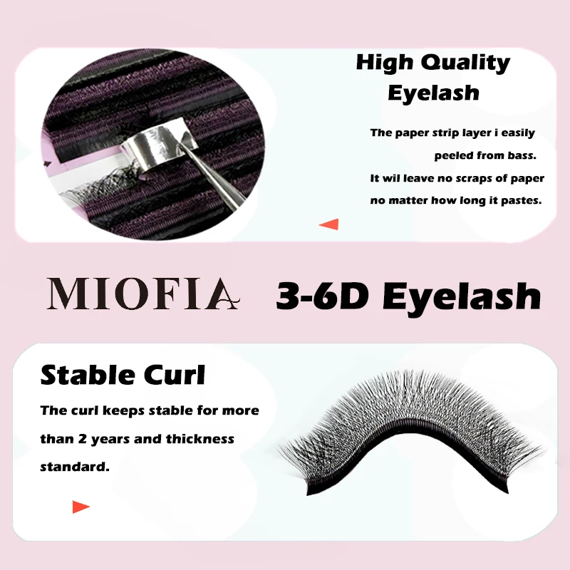 Moyfia 12 linhas de extensão de cílios 3d 4d 5d 6d pré-fabricado cílios postiços volume c/d 8-15mm w forma natural macio cílios individuais