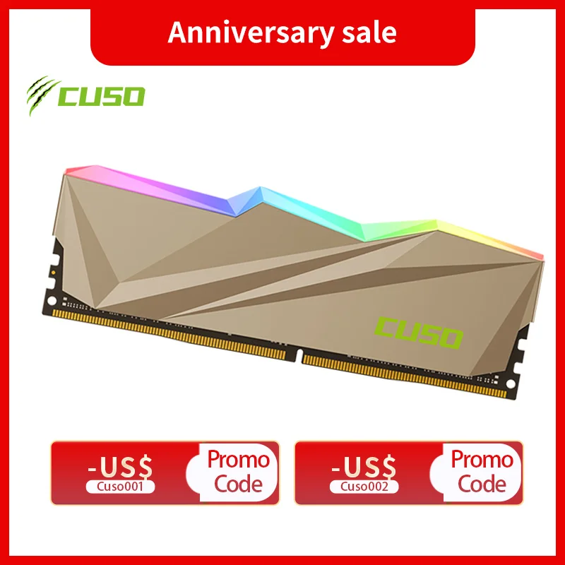 RAM CUSO DDR4 8 ГБ x 2 16 ГБ x 2 3200 МГц 3600 МГц Memoria Ram Sabertooth Series RGB Memory DIMM Desktop