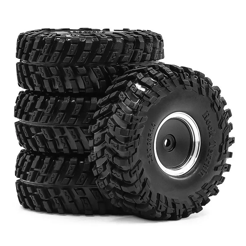 

1/18 TRX4M SCX24 FMS Ascent-18 1.0-inch Tire and Wheel Set for Climbing Vehicle, SCX24 Aluminum Alloy Wheel D317