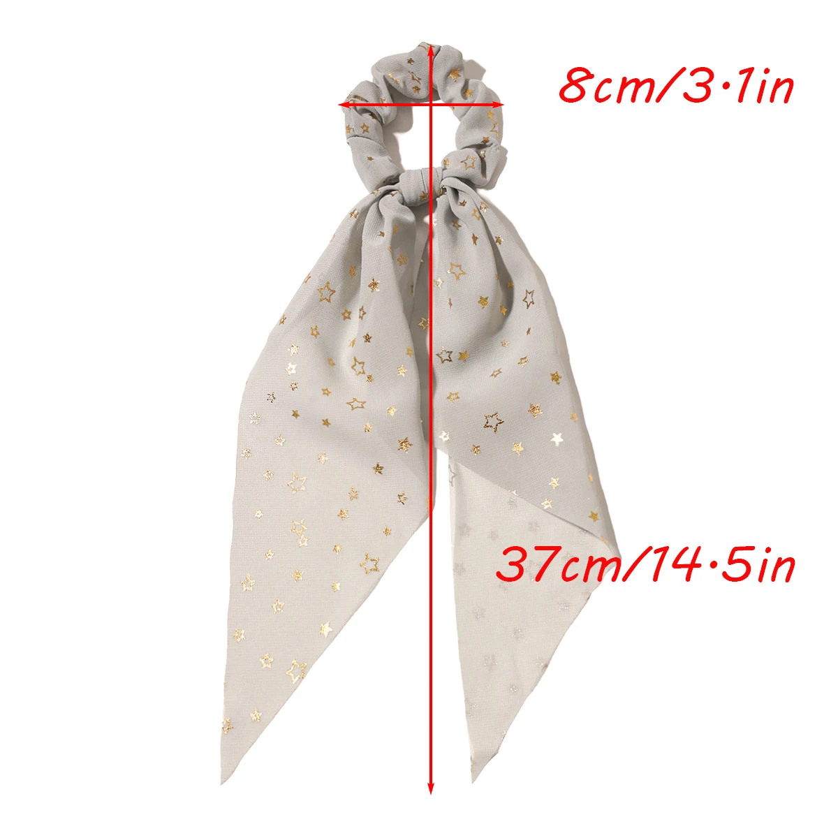 2024 New Fashion Chiffon Silk floral Scarf Hair bow Scrunchies Women Hair Rope Rubber Bands Ponytail Holder Hair Accessories