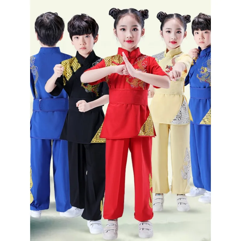 

Chinese Kung Fu Wushu Tai Chi Kleding Voor Nieuwjaar Kid Traditionele Kostuums Tang Pak Jongens Meisjes Chinese Cultuur Clohtes