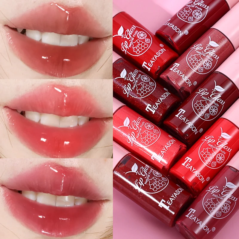 Glitter Moisturizing Mirror Lip Gloss Lasting Non-stick Cup Liquid Lipstick Red Nude Sexy Lip Tint Women Lips Makeup Cosmetics