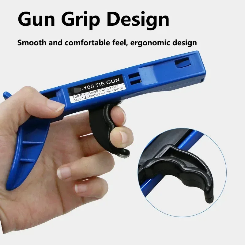 Nylon 2.4-4.8mm Manual Pliers Cable Tool Binding Hand Gun Tools Automatic Plastic Dedicated Tie Tighten Gun Up Tie