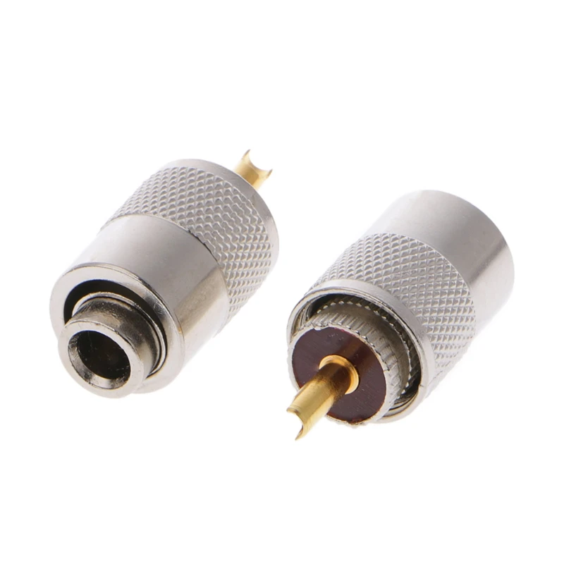 Connecteurs RF à souder mâles UHF PL-259, 10 pièces, fiches pour câble Coaxial RG8X