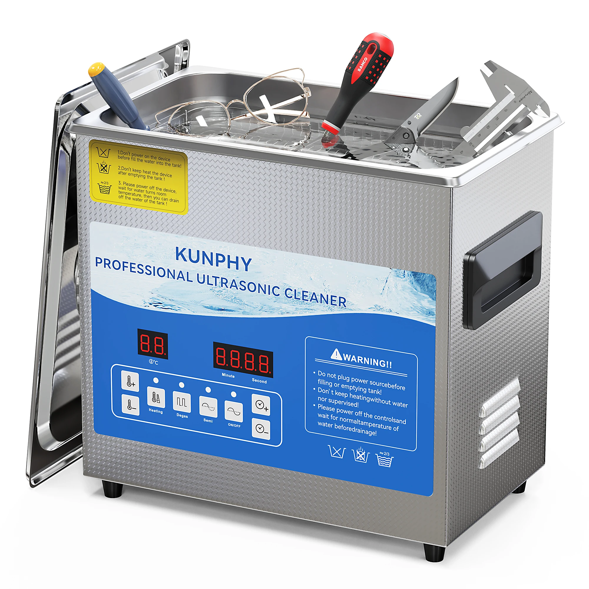 Ultrasonic Cleaning Machine 10L Digital - جهاز تنظيف بالموجات فوق الصوتية سعة