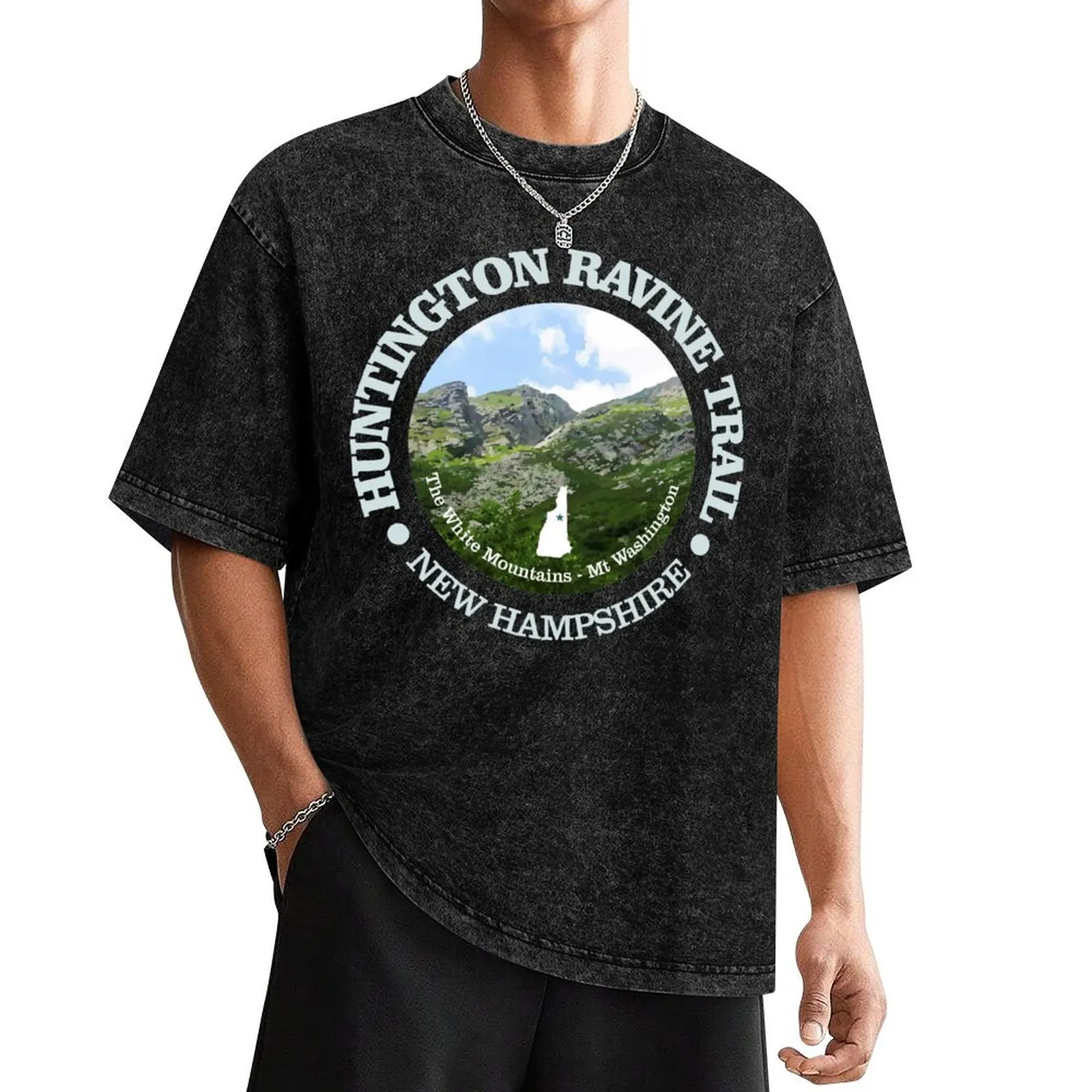 Huntington Ravine Trail (OBP) T-Shirt korean fashion blanks shirts graphic tees customs cotton t shirt men