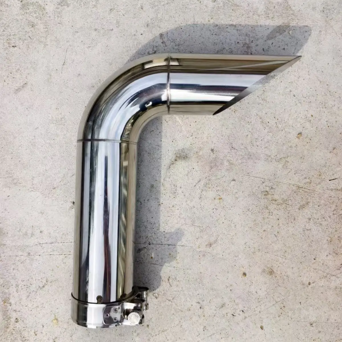 

For Upgraded exhaust pipe elbow for excavator muffler bend iron pipe tailpipe chimney with complete sizes