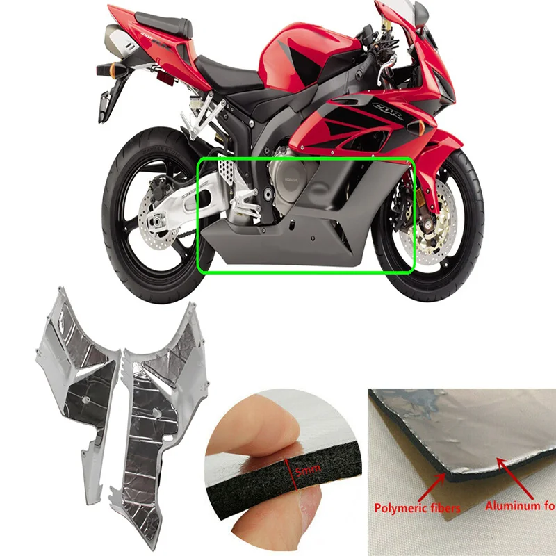 

For HONDA CBR1000RR 2004-2005 CBR 1000RR CBR1000 RR Heat Shield Fairing Melting Protection Pre-Cut Insulation Sponge