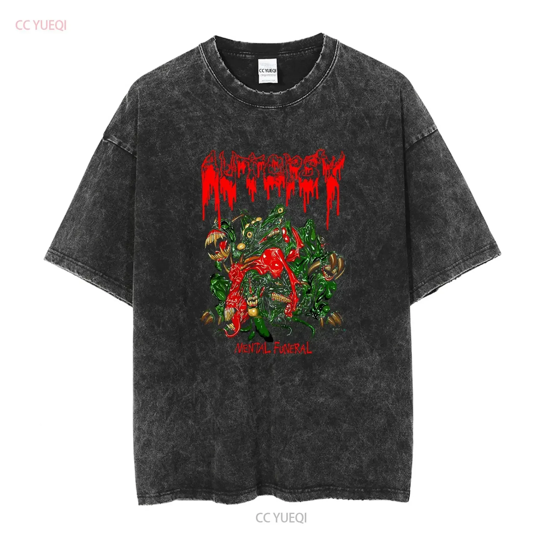 Customization Shirt Rare Autopsy Mental Funeral Shirt SS896 Long Sleeves Vintage Washed Slightly Streetwear Fashion Stylish Top