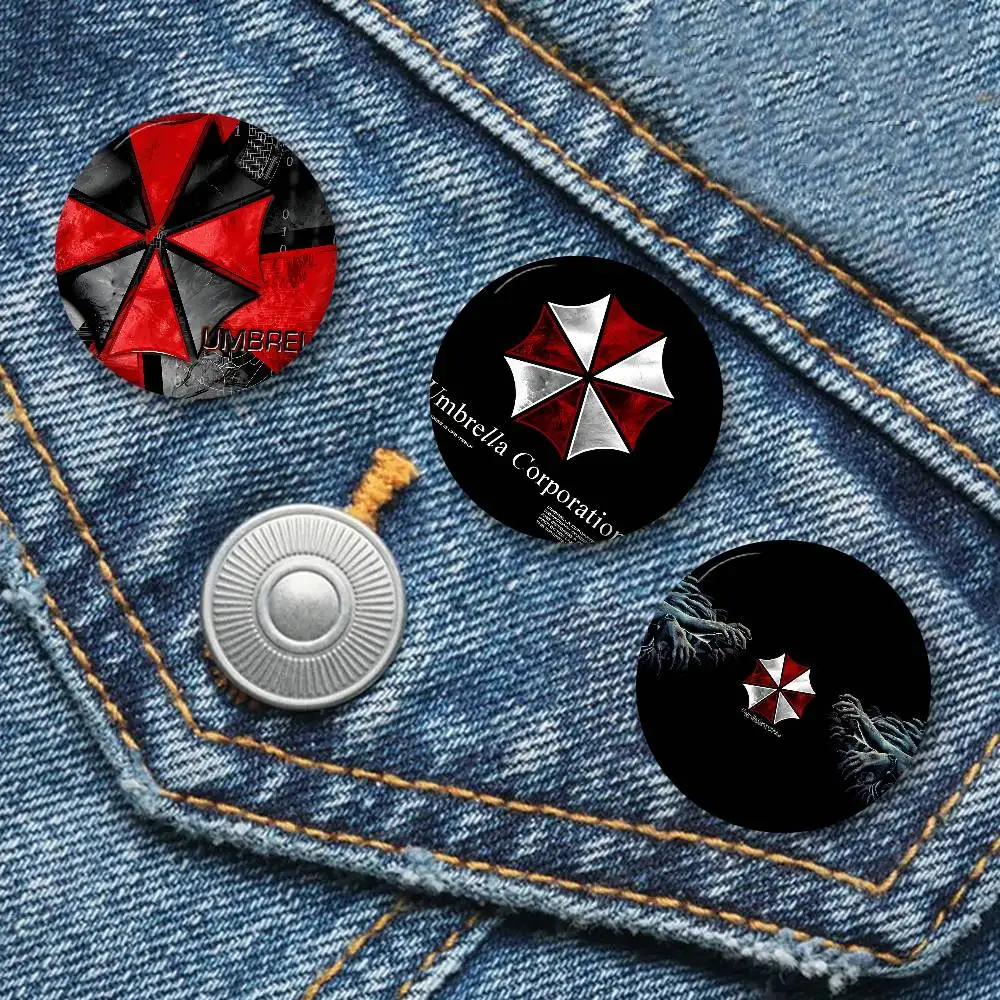 EVILS R-RESIDENT GAME 32/44/58MM Customizable Button Pins Cute Funny Creative Badge Jewelry Decor Gifts for Friends