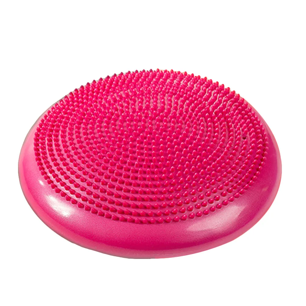 

Pink Inflated Balance Cushion 13 Inch Stability Disc for Core Strength Stability Improving Balance Relieving Back