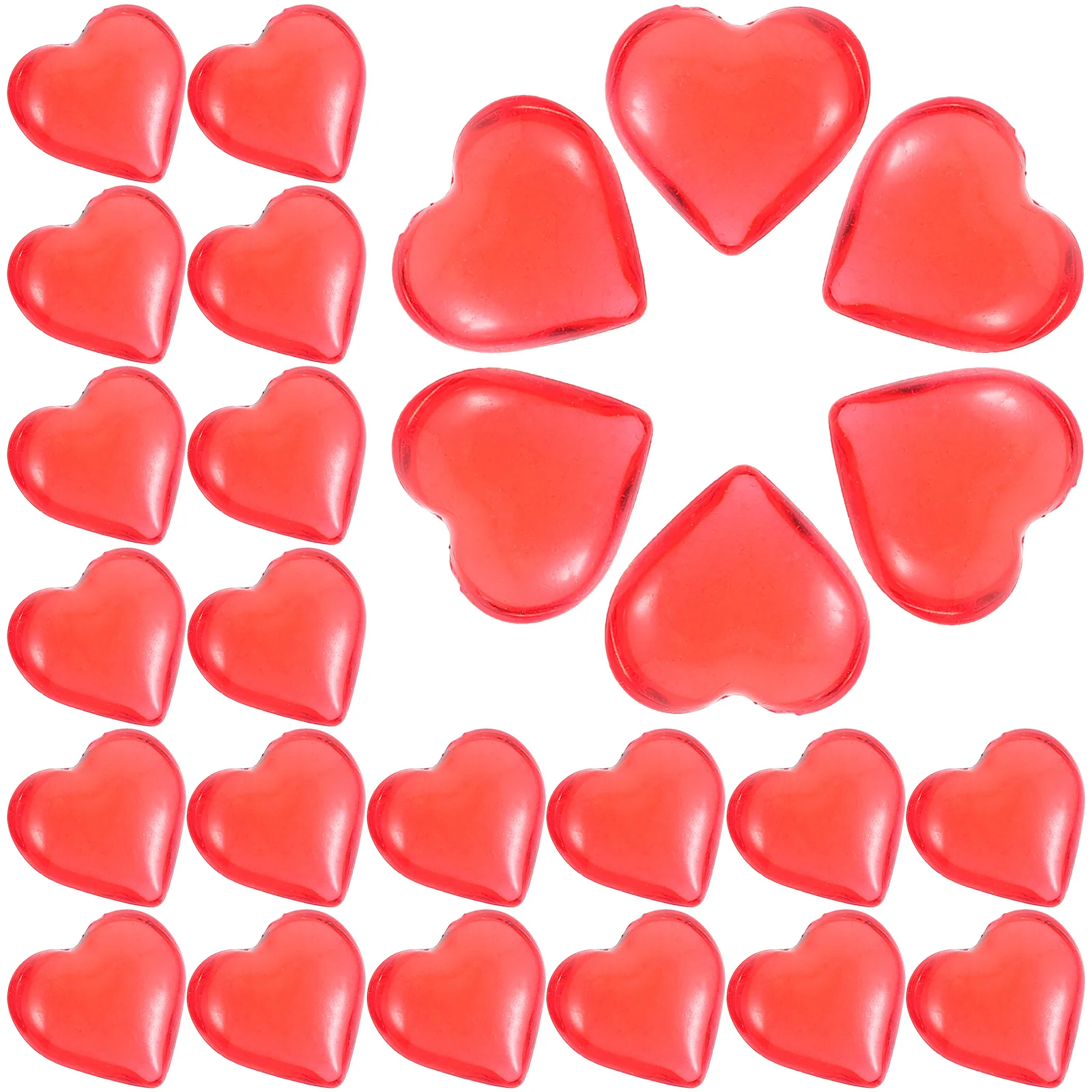 

1 Bag Heart Shape Crystal Decor Acrylic Diamond Beads for DIY Crafts Valentine Wedding Centerpiece Table Scatter Decorations