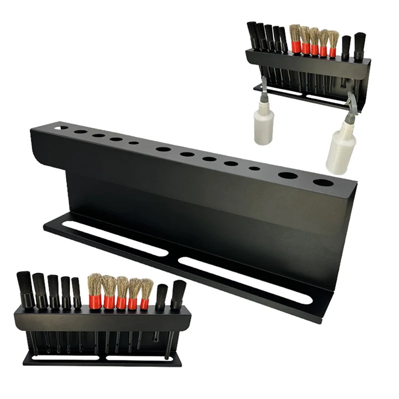 

New Arrival Spray Bottle Storage Rack Alloy Hanging Car Brush Holder For Auto Cleaning Detailing Tools Hanger