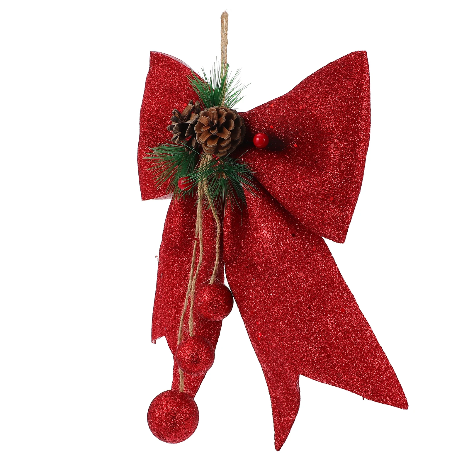 

1pc Christmas Tree Decorations Bowknot Ornaments for Home Party Wedding Xmas DIY Craft Hanging Adornment Stylish