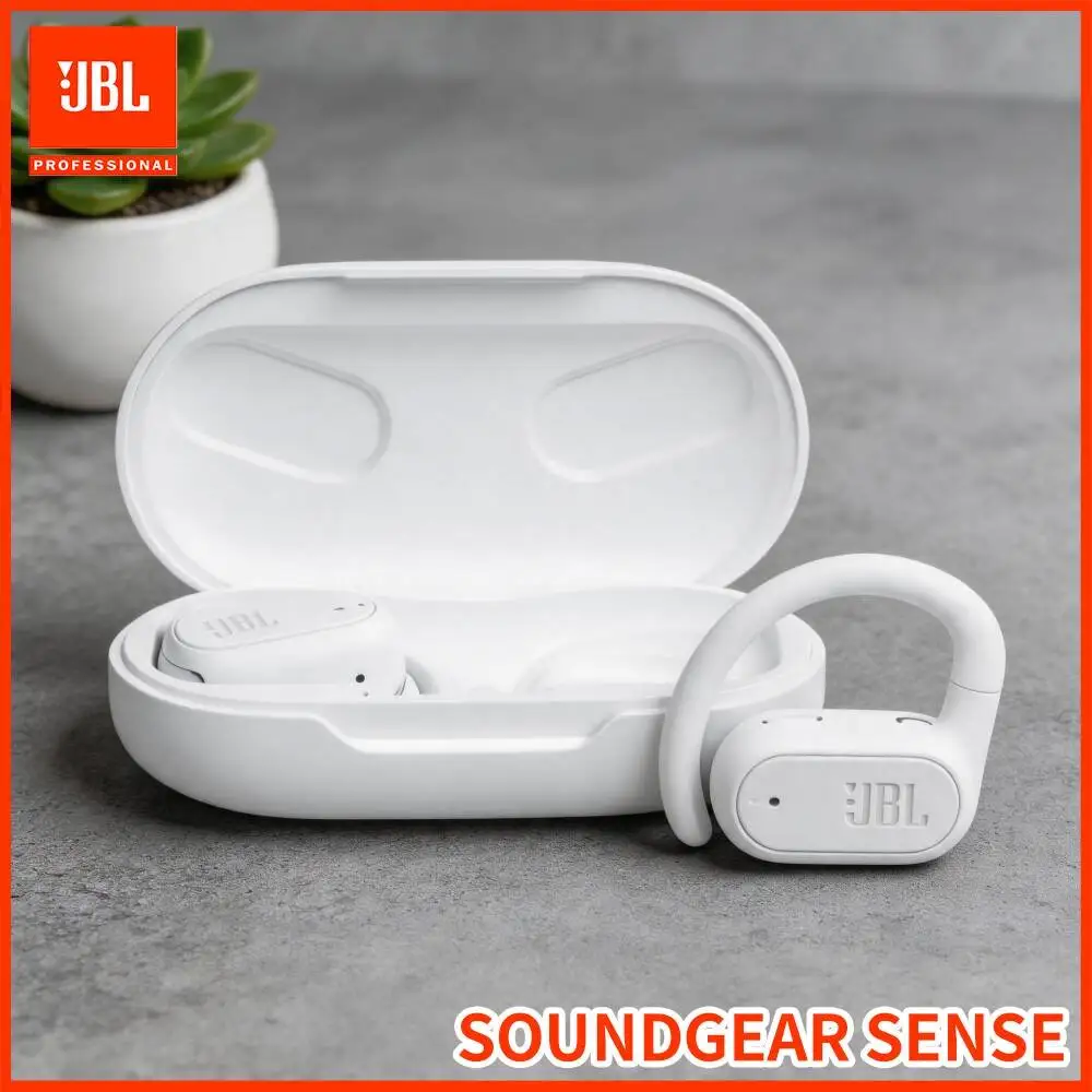 JBL Soundgear Sense True Wireless Open‑Ear Ear‑hook Headphones 4‑Mics Wind‑Proof Call IP54 Water Resistant For Outdoor Commute