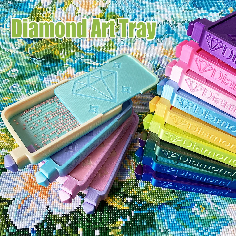 11 Farben Multifunktionale Diamantmalerei-Aufbewahrungsbox, Diamantkunst-Werkzeugzubehör, Geschenk für Diamantmalerei-Liebhaber – Detail 5