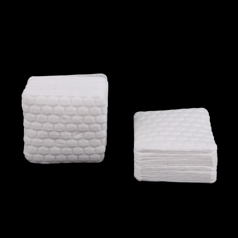 職業綿 100% パッド 200/500 個ネイルワイプ糸くずの出ないネイルコットンジェルポリッシュリムーバーネイルアートクリーニングツール