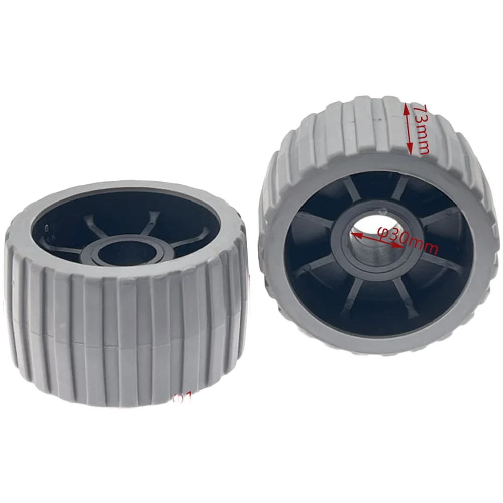 1pcs Yacht Trailer Roller Outer Diameter: 125mm, Height: 73mm, Inner Diameter: 30mm For Easy Handling And Installation Without