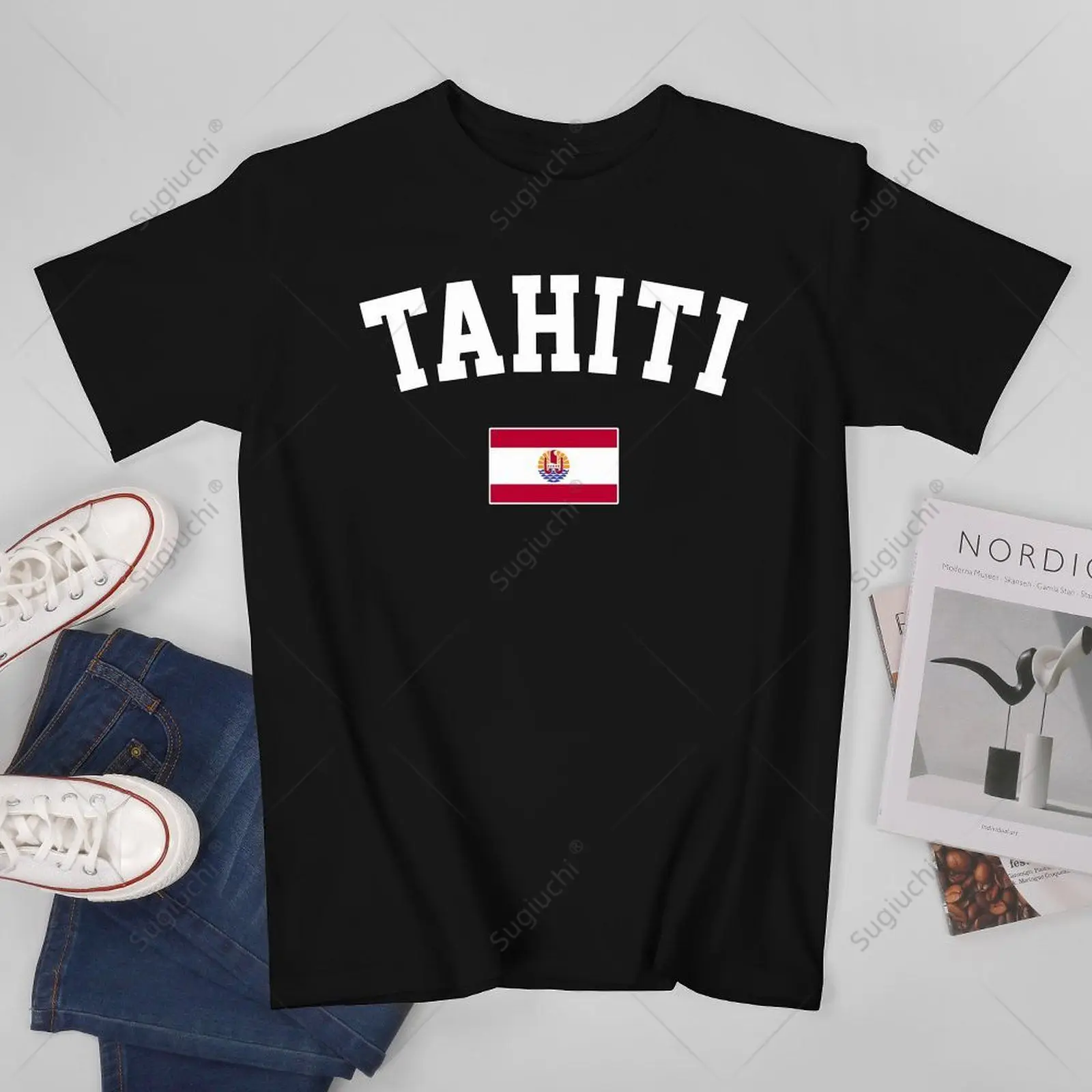 Unisex Men Tahiti Independence Day Tshirt Tees T Shirts Women Boys 100% Cotton T-Shirt