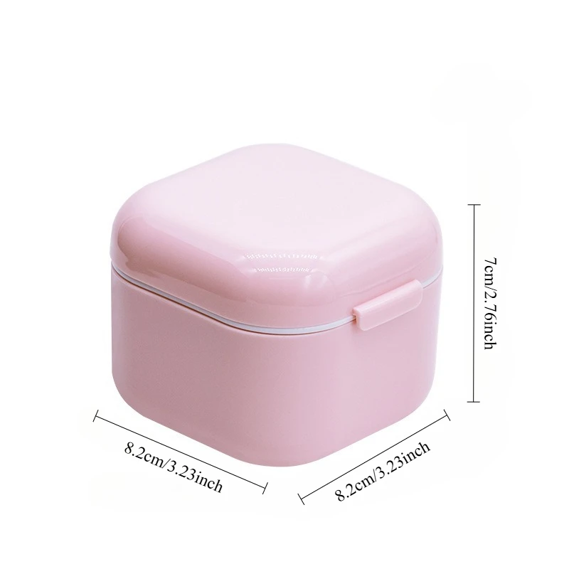 قطعة واحدة، صندوق تخزين أدوات لقم ثقب الأظافر - صندوق تمرغ وتنظيف، تصميم مجوف بطبقة مزدوجة، محترفات التجميل وعشاق التجميل
