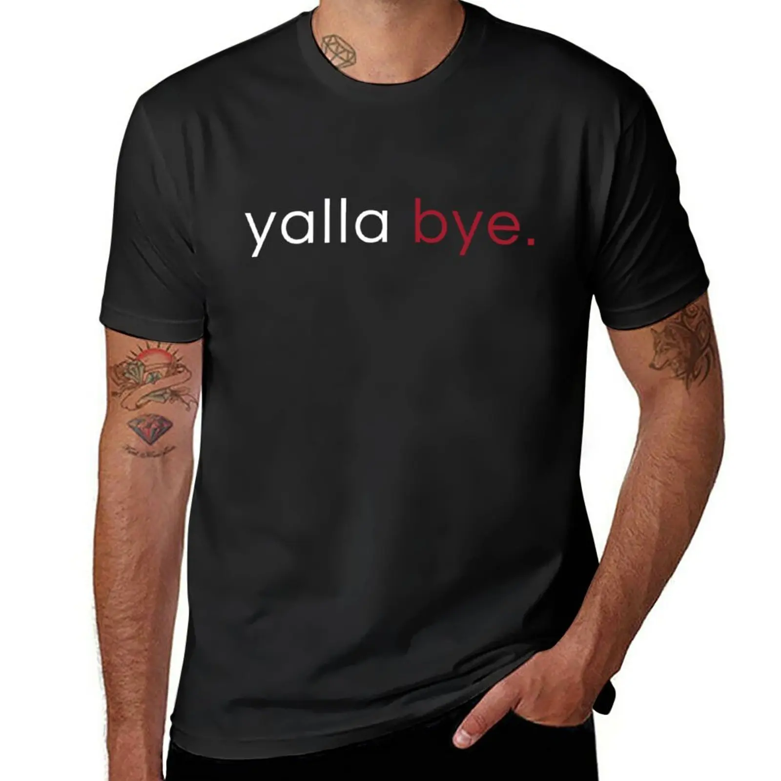 New yalla bye T-Shirt T-Shirt quick drying t-shirt boys white t shirts plain black t shirts men