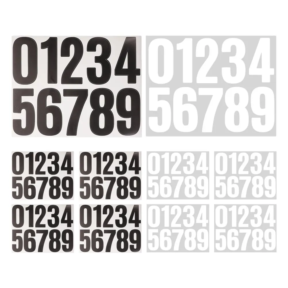 

Digital Stickers 4 Inch Numbers Self Adhesive Decals Mailbox House Address Door Signs Fade Resistant Weather Proof Gardening