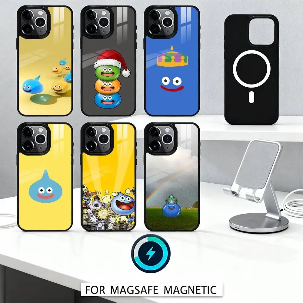 

Cute-Bouncy-D-Dragon S-slimes Phone Case For iPhone17,16,15,14,13,12,Pro,Max,Magnetic For Magsafe Wireless Charging
