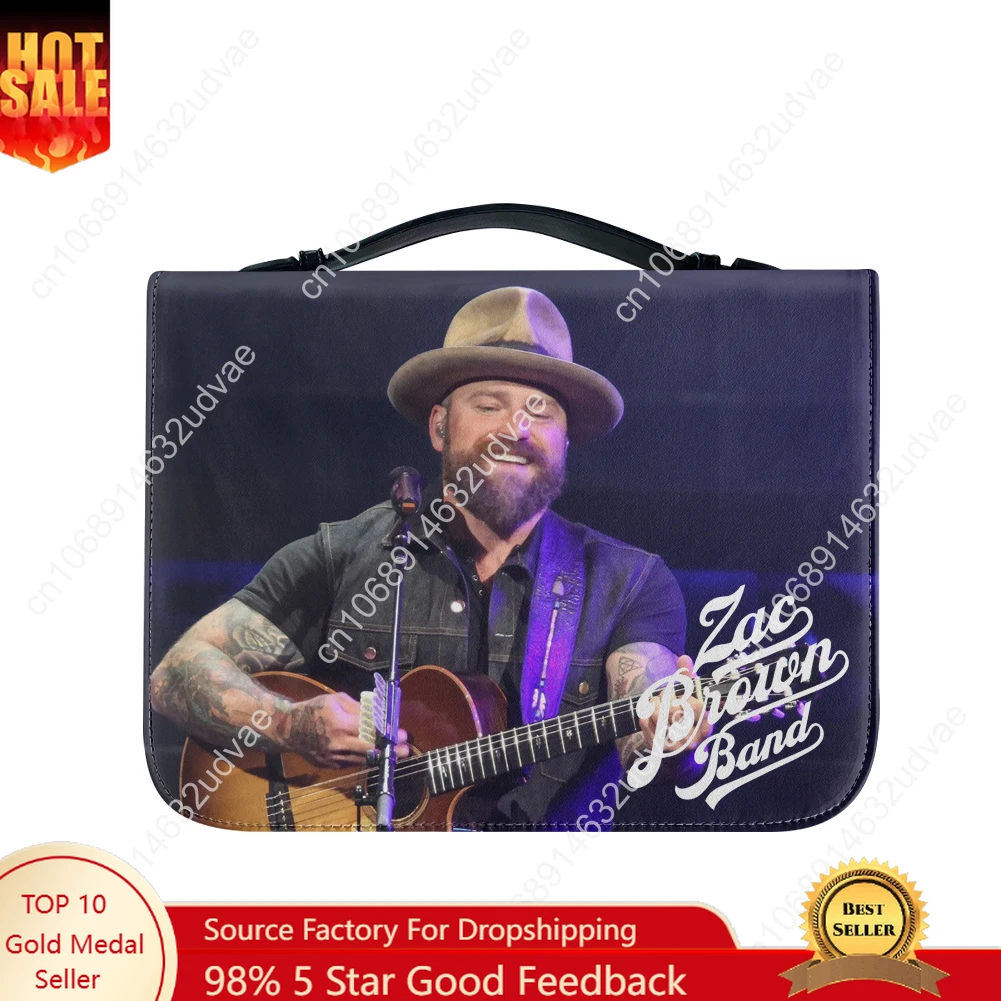 

Кожаные чехлы для Библии Zac Brown: персонализированные водонепроницаемые сумки-чехлы для христианских подарков, высококачественные упаковочные кейсы