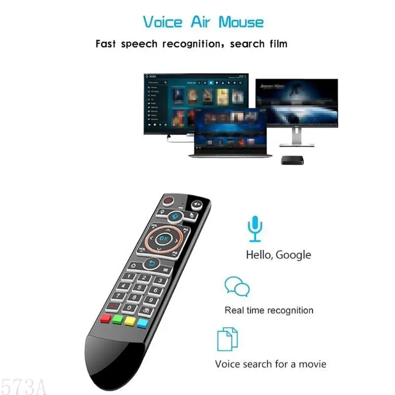 573A Air Mouse Gyroscope Go Learning Learning Voice Direte Control для Android Box против G20S