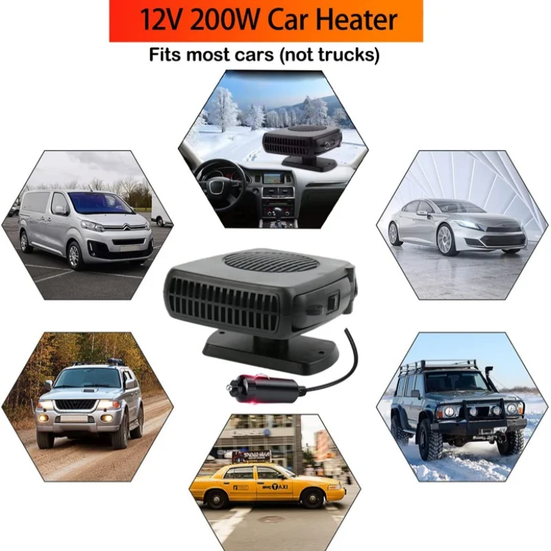 Winter Heating Defrosting And Defogging Multifunctional Car Heater Mini Car Heater Fan Windshield Defrosting Portable Car Fan