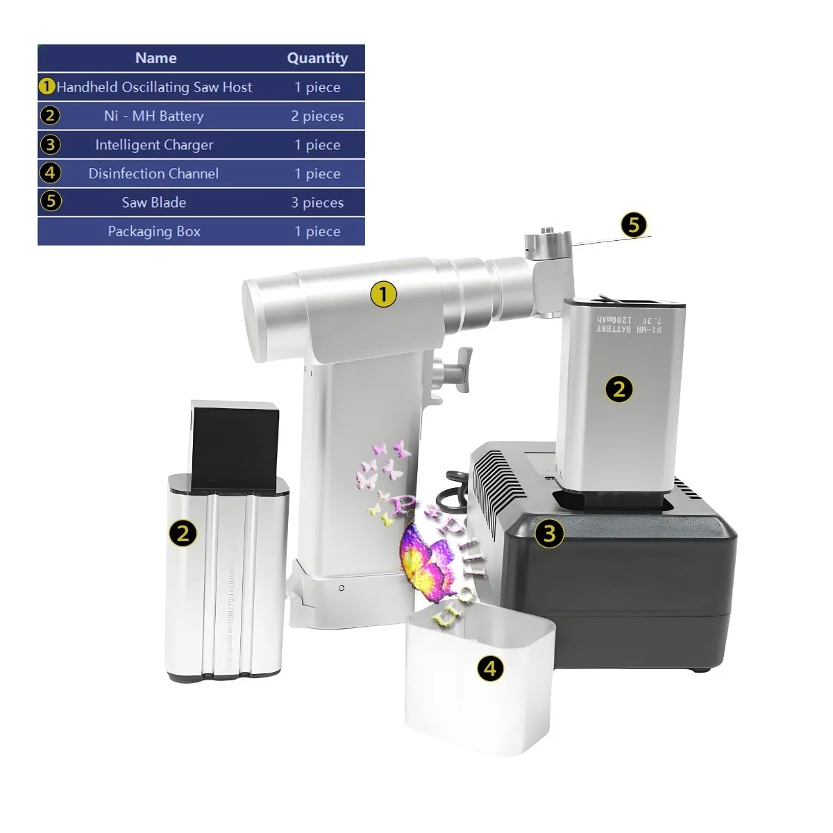 Orthopedic Veterinary Mini Electric Bone Saw Small-scale Oscillating Saw Autoclavable Orthopedic Instrument