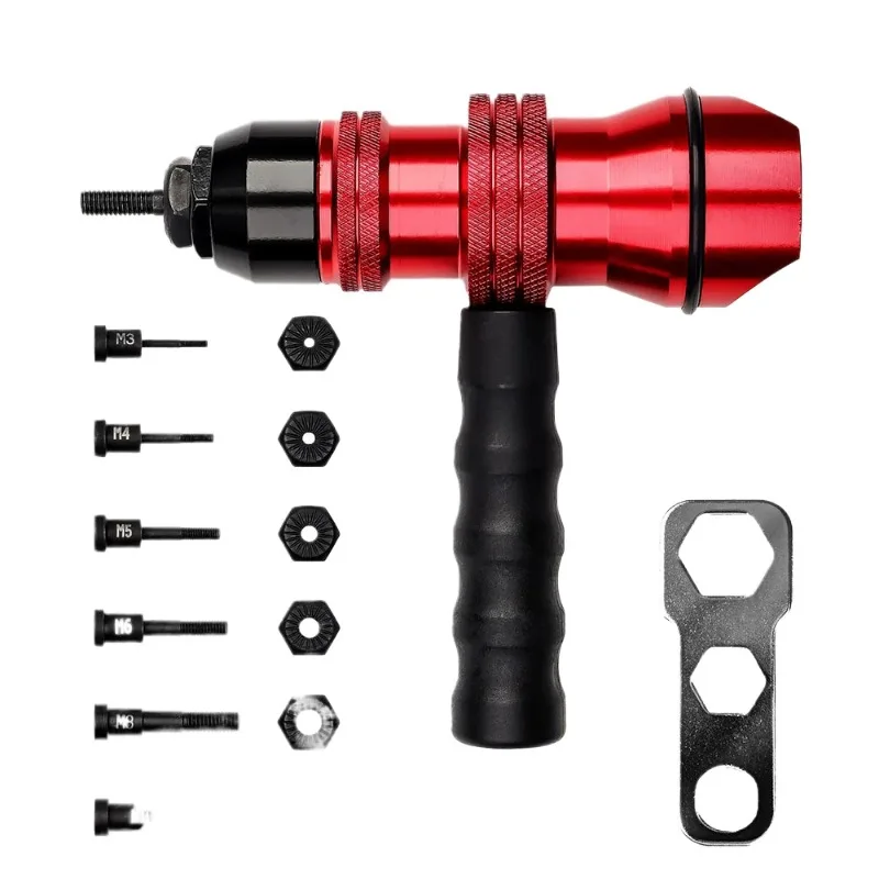 

M3-M10 Automatic Rivet Nut Gun, Full Range of Sizes, Electric Riveter Adapter for Efficient Riveting Work
